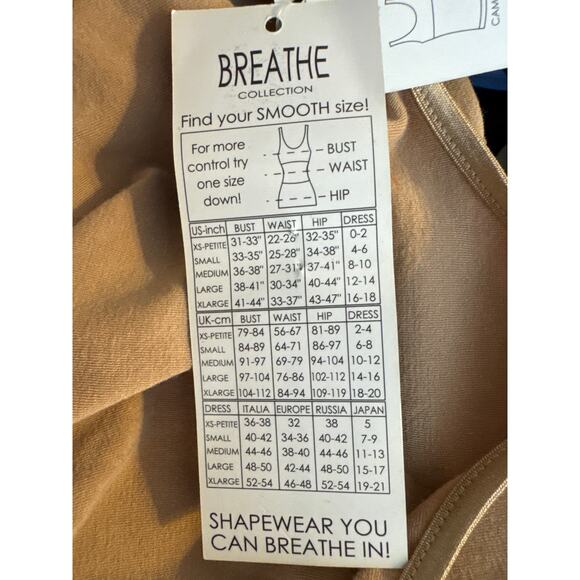 Cosabella Smooth Bamboo Tank Shaper Women's Size Small Nude Breath Camisole NWT - Picture 4 of 8